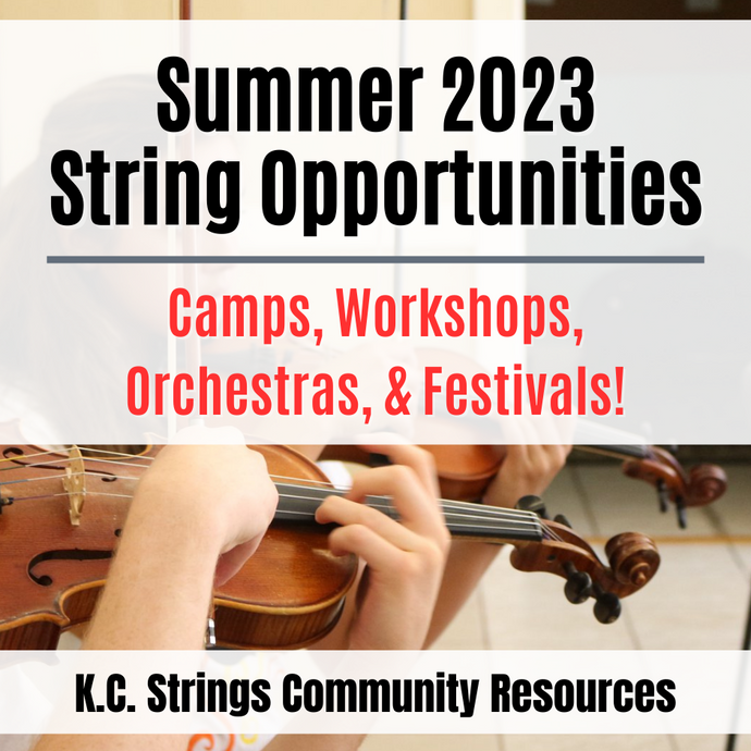 Summer 2023 String Opportunities: Camps, Workshops, Orchestras & Festivals
